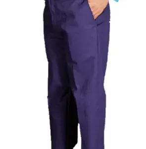 BLUE FR Flame Resistant Welding Heat Protection Cotton Safety Work Pants MED.