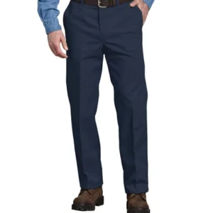 Dickies Relaxed Fit Straight Leg Men's Cotton Work  Pants | Easy Care  Navy Blue
