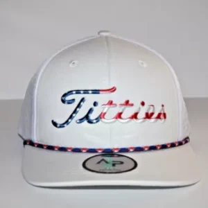 USA Titties Golf Snapback Mesh Trucker Hat Not Titleist Funny Golf Gift NEW
