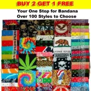 NEW COTTON PAISLEY PRINT DESIGNS SCARF BANDANA HANDKERCHIEF HEAD WRAP WRISTBAND