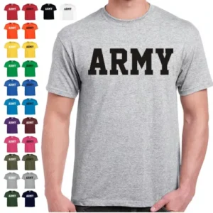 US ARMY Physical Training Military PT T Shirt  24 Color Combinations 8 Sizes